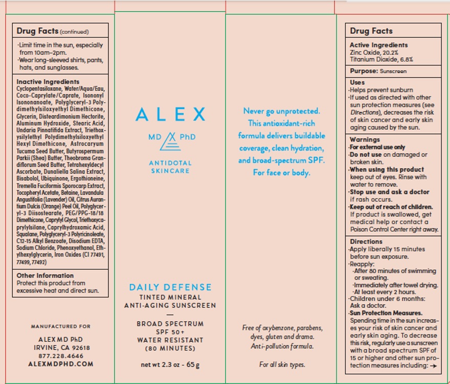 Alex Md Phd Tinted Mineral Sunscreen